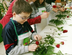 La réalisation de compositions florales