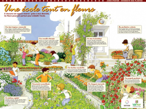 Une école tout en fleurs (non disponible)