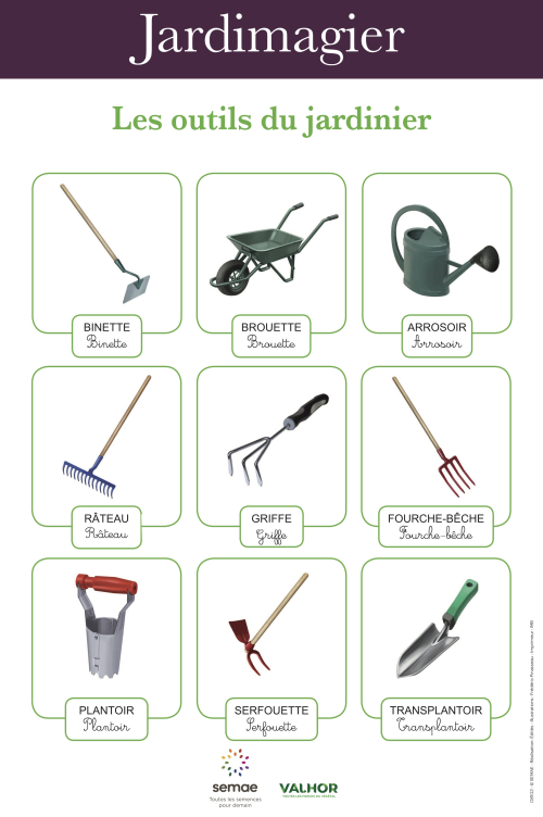 Les outils de base au jardin