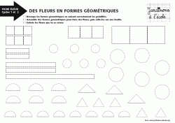 Des fleurs en formes géométriques