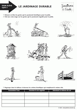 Jardinage et développement durable