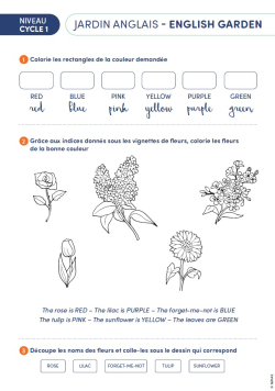 NOUVEAUTÉ - Jardin anglais - English garden