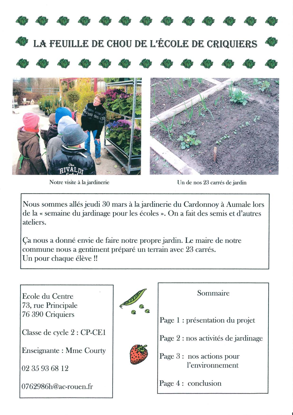 93/ Jardin pédagogique – Les jardiniers à vélo