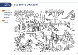 NOUVEAUTÉ - Les bruits du jardin