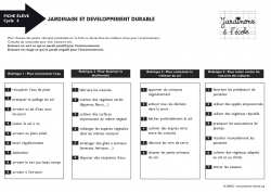 Jardinage et développement durable